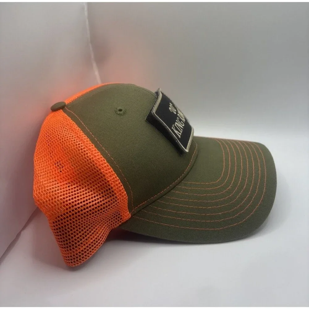 King Ranch Texas Trucker Green Snapback Cap Removeable Patch